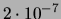 $ 5\cdot 10^{-5}$