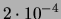 $ 2\cdot 10^{-7}$