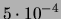 $ 1\cdot 10^{-5}$