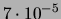 $ 9\cdot 10^{-7}$