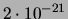 $ 7\cdot 10^{-5}$