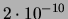 $ 2\cdot 10^{-17}$