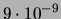 $ 7\cdot 10^{-12}$