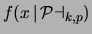 $\displaystyle f(k-1\,\vert\,{\cal B}_{x-1},p)=
\binom{x-1}{k-1} \,
p^{k-1}(1-p)^{x-k}\,;
$