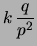 $\displaystyle \frac{k}{p}\,,$