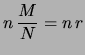$\displaystyle (n, M) \,.$