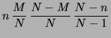 $\displaystyle n\,\frac{M}{N} = n\, r$