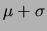 $ \mu-\sigma$