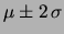 $ \mu+\sigma$