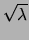 $ \frac{\lambda^x}{x!}\, e^{-\lambda}$