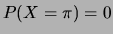$ P(X=0.000\ldots)=0$