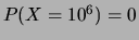 $ P(X=\pi)=0$