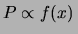 $\displaystyle \frac{\mbox{d}P(x_1\le X\le x_1+\mbox{d}x)}
{\mbox{d}P(x_2\le X\le x_2+\mbox{d}x)}
= \frac{f(x_1)}{f(x_2)}\,,$