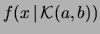 $\displaystyle x = k\, (b-a) = 1. $