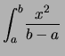 $\displaystyle x = \frac{a+b}{2}$
