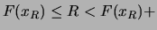 $ F = f(x)\,$