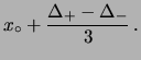 $\displaystyle x_\circ-a \,,$