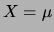$ f(\mu+x)=f(\mu-x)$