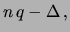 $\displaystyle n-x$