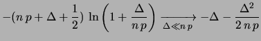 $\displaystyle \ln{D_p}$