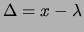 $ \lambda\rightarrow\infty$