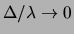 $ \Delta=x-\lambda$