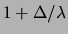 $ \Delta/\lambda \rightarrow 0$
