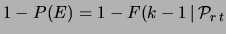 $\displaystyle P_k(T\le t)$