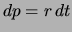 $\displaystyle \frac{\sqrt{k}}{r} = \sqrt{k}\, \tau\,,$