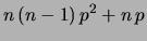 $\displaystyle \left.\left. + n\, p\, e^t\,
\left(e^t\, p+q\right)^{n-1}\right]\right\vert _{t=0}$