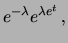 $\displaystyle \sum_{x=0}^{\infty}\frac{e^{t\, x}\,
e^{-\lambda}\, \lambda^x}{x!} =
e^{-\lambda}\, \sum_{x=0}^{\infty}\frac{\left(\lambda\,
e^t\right)^x}{x!}$