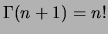 $\displaystyle \Gamma(c)=\int_0^\infty x^{c-1}e^{-x}dx\,,$