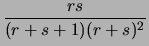 $\displaystyle \frac{r}{r+s}$
