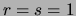 $ (r-1)/(r+s-2)$