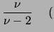 $\displaystyle \nu>1)$