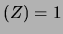 $ (Z)=0$