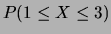 $ P(0 < X < 20)$
