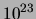 $ 10^{20} atomi$