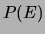 $ P(E)$