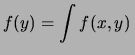 $\displaystyle f(x\,\vert\,y) = \frac{f(y\,\vert\,x)\,f(x)} {f(y)}\,,$