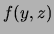 $ (y,z)$