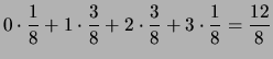 $ \frac{3/16}{1/2}=3/8$