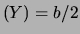 $ (X)=a/2$
