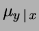 $ \mu_{y\,\vert\,x} < \mu_y$