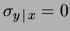 $\displaystyle \sigma_y\sqrt{1-\rho^2}\,.$