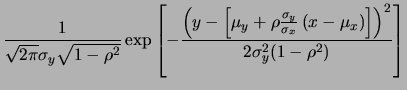 $ \sigma_{y\,\vert\,x}=0$