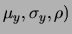 $ {\cal N}_2(\mu_x, \sigma_x$