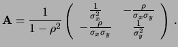 $\displaystyle Q^2 = \underline{\Delta}^T {\bf A} \underline{\Delta} \,,$