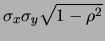 $ \sqrt{1-\rho^2}$