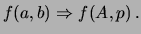 $ f(A,p)$